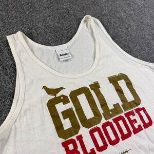 Adapt Gold Blooded Tank Top XL White Graphic San Francisco Men